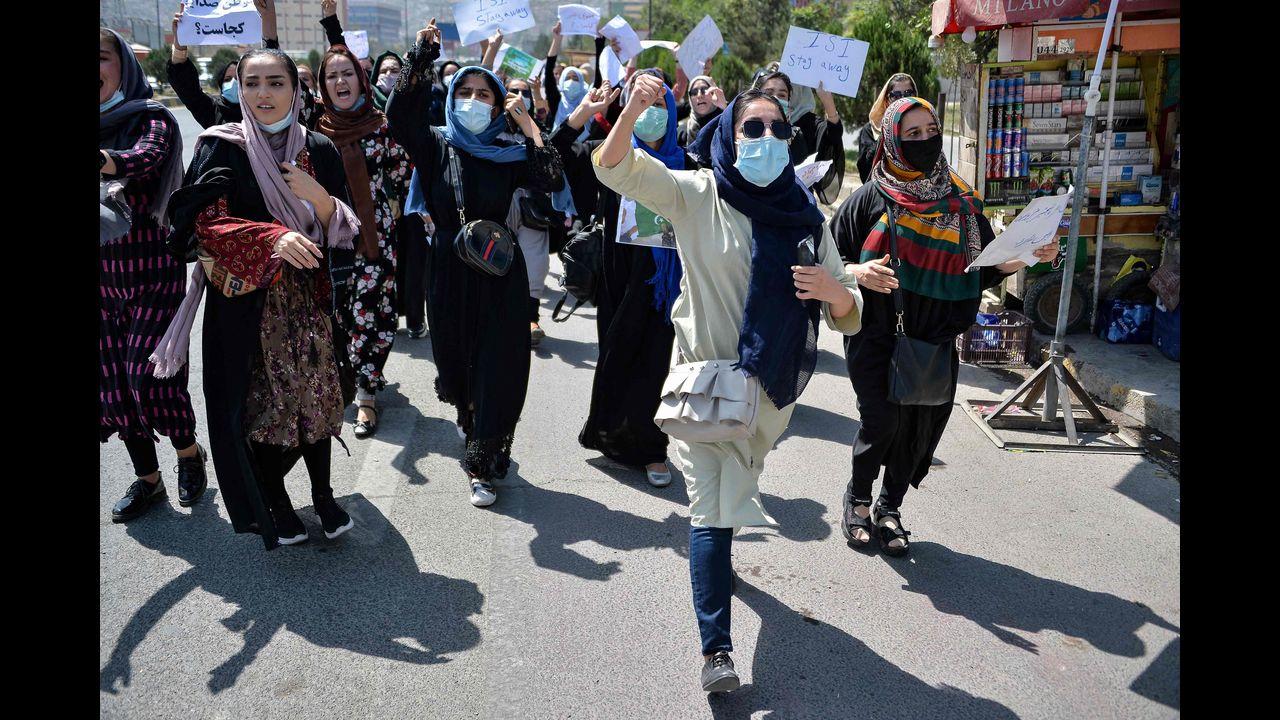 The report said the state universities are still closed in Afghanistan. Based on the Ministry's announcements, government universities will open as soon as the separation of classes take place. Pic/AFP